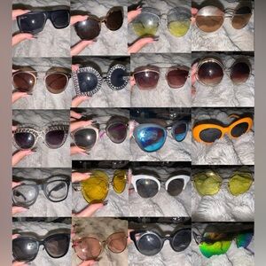 20 Pair Sunglasses Bundle – Trendy Mixed Styles | $4 Per Pair